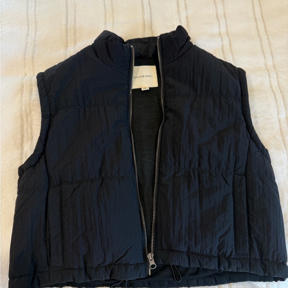 Thread & Supply black Quilted Vest